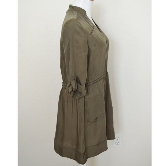 Diane Von Furstenberg olive Dress 8, like new - Picture 7 of 8
